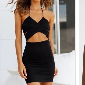 Hello Molly Beachside Party Dress- Black Size S